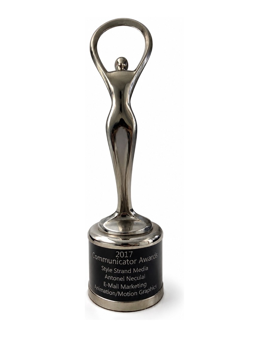 2017 Communicator Award won by Style Strand Media for email marketing and motion graphics